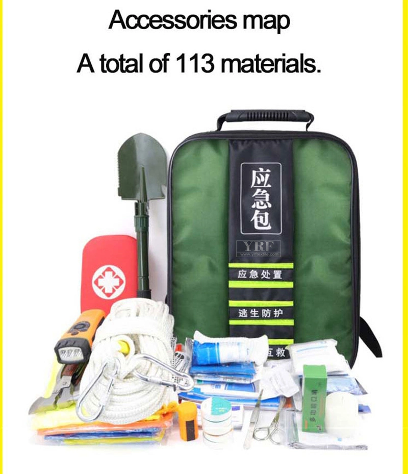 Hot Selling Red Cross Emergency First Aid Backpack First Aid Bag Kit Survival Medical Equipment 1000d Nylon Survival Tools & Kits